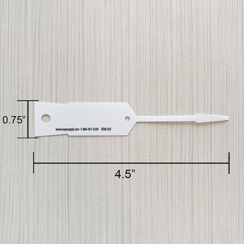 NapTags Self-Locking Arrow I.D. Tags - Pack of 1,000 (White) - Image 4